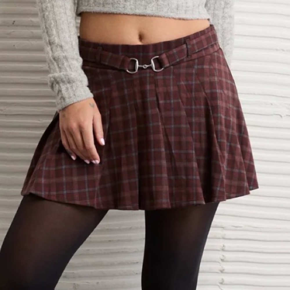 AE Mid-Rise Belted It Knit Skort